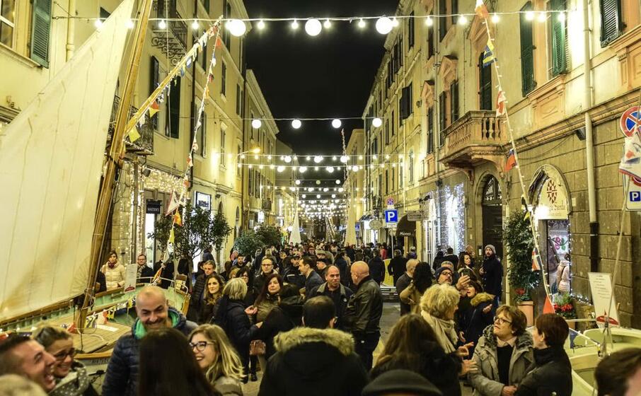 via cavour trasformata in porto a sassari (foto ufficio stampa centrocavour)
