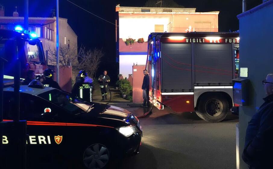 sul posto anche gli uomini del 115 (foto carabinieri)