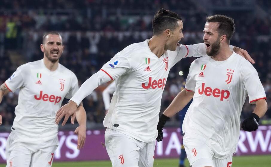 ronaldo pjanic e bonucci (ansa)