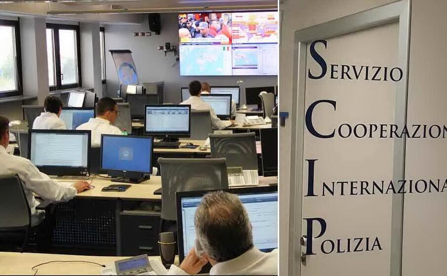 una delle centrali dello scip (foto polizia)