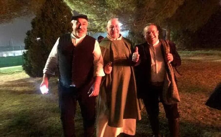 a sinistra il presidente ubaldo serra (foto associazione sardi in romagna)