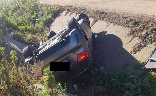 L'incidente (foto L'Unione Sarda - Deidda)