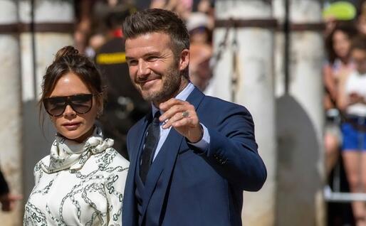 Victoria e David Beckham (Ansa)