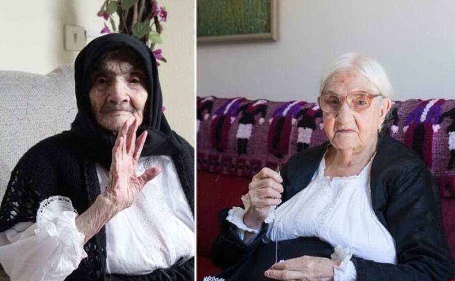 a sinistra raffaela monne morta a 109 anni a destra cicita manca morta a 106 anni entrambe erano di arzana (foto ettore loi)