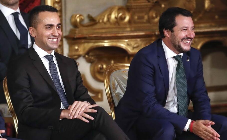 il giuramento del primo governo conte (ansa lami)