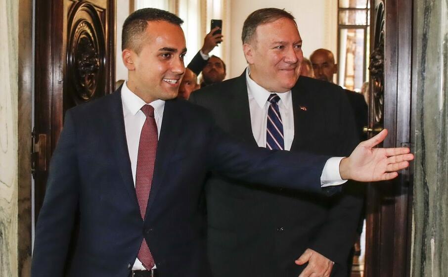il vertice con mike pompeo (ansa frustaci)