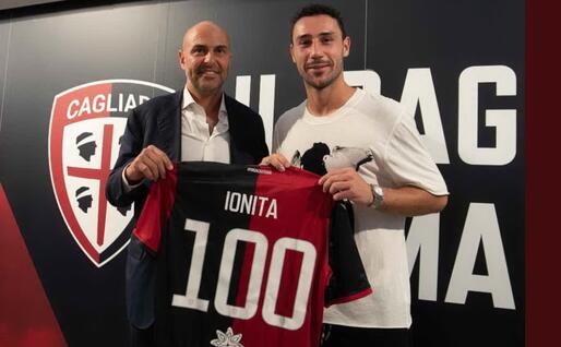 Ionita con Tommaso Giulini (Cagliari Twitter)