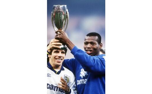Asprilla e Zola ai tempi del grande Parma