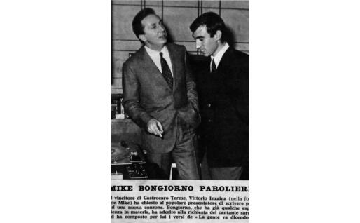 Vittorio Inzaina con Mike Bongiorno (foto Serusi)