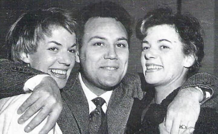 partecip anche il duo fasano (qui con claudio villa nel 1954)