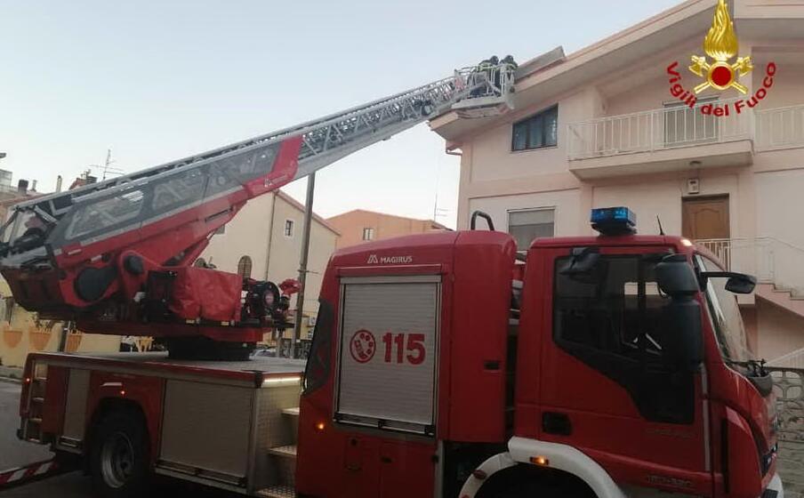 la messa in sicurezza di un tetto