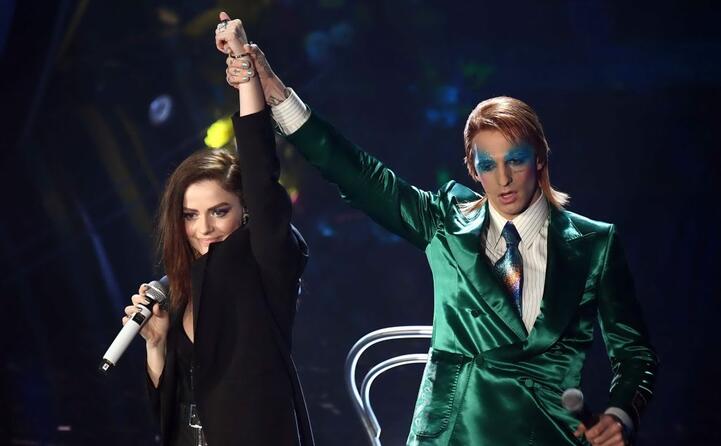 sul palco con annalisa