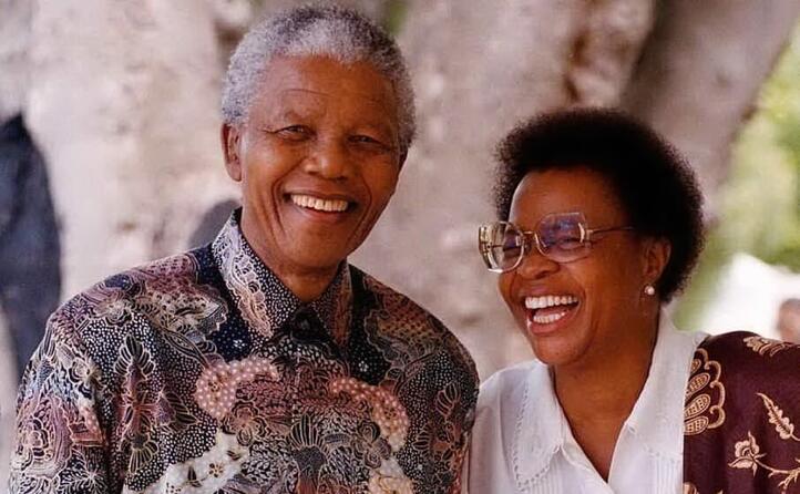 con la terza moglie graca machel
