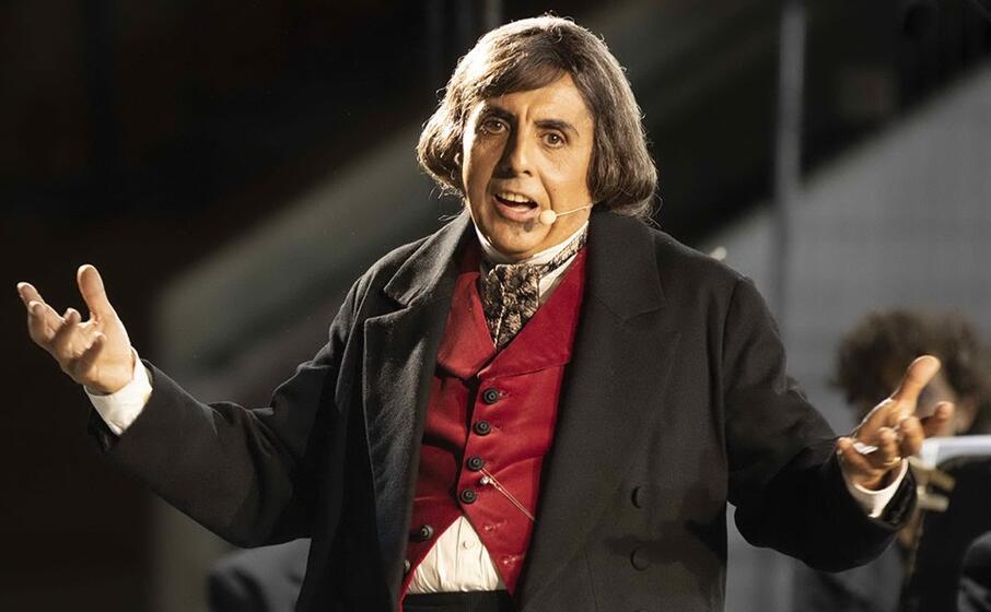 massimiliano medda nelle vesti di rossini (foto priamo tolu)