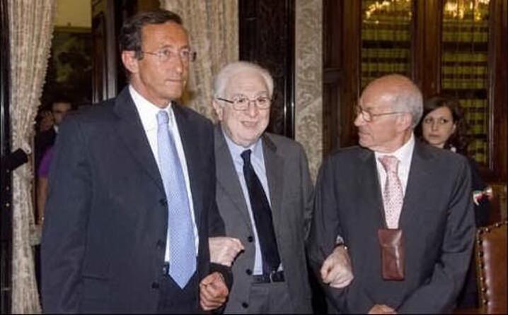 fini cossiga e bertinotti nel 2008