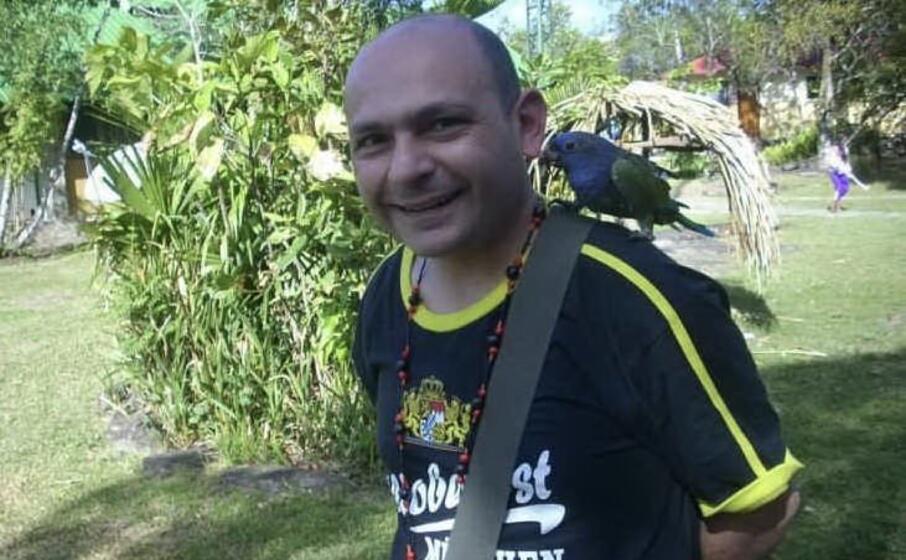 roberto abis in un momento del suo ultimo viaggio (foto da facebook)
