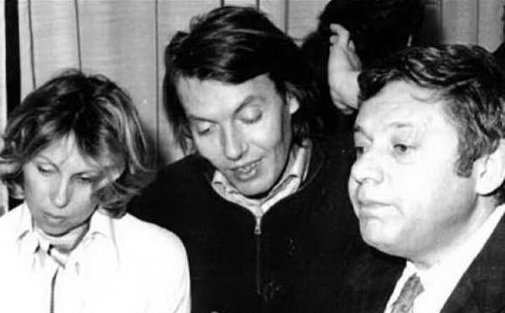 con l amico paolo villaggio (foto wikipedia)