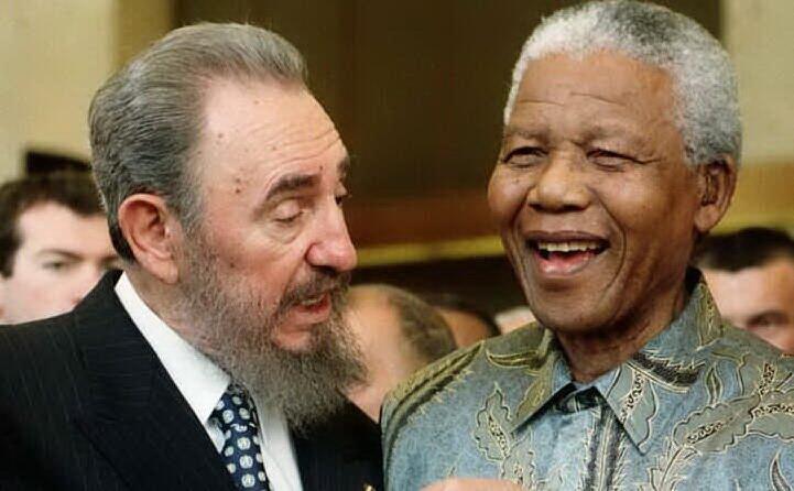 con nelson mandela