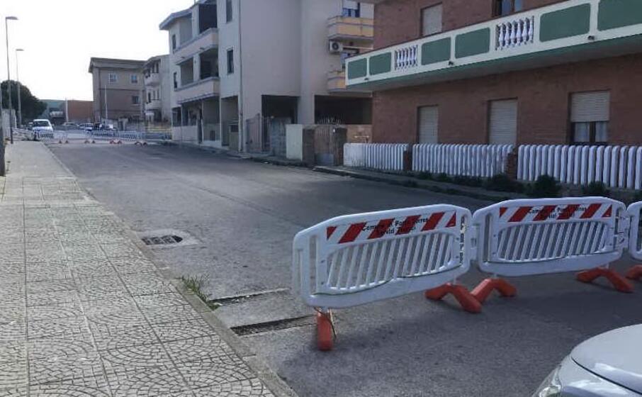 le transenne in via brunelleschi (foto m pala)