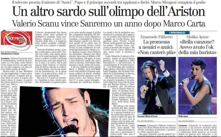 la notizia su l unione sarda