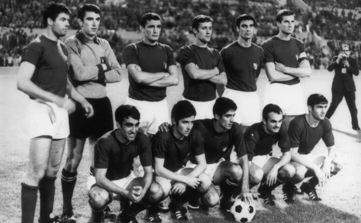 giovanissimo con la nazionale campione d europa 1968