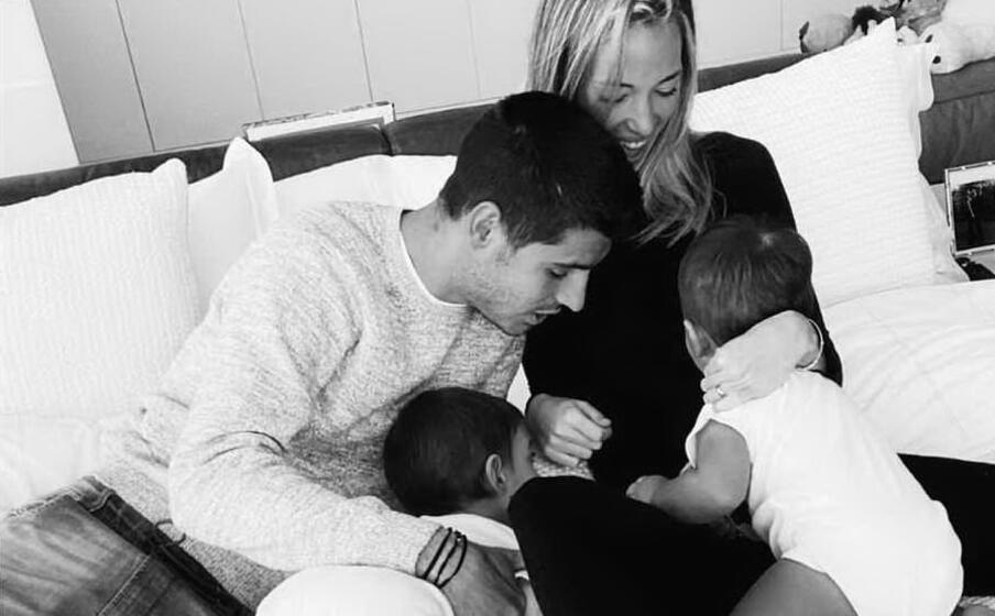 la famiglia morata (foto instagram)