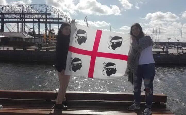 direttamente da alghero e decimoputzu io e la mia amica ilaria a klaipeda lituania con la sardegna nel cuore