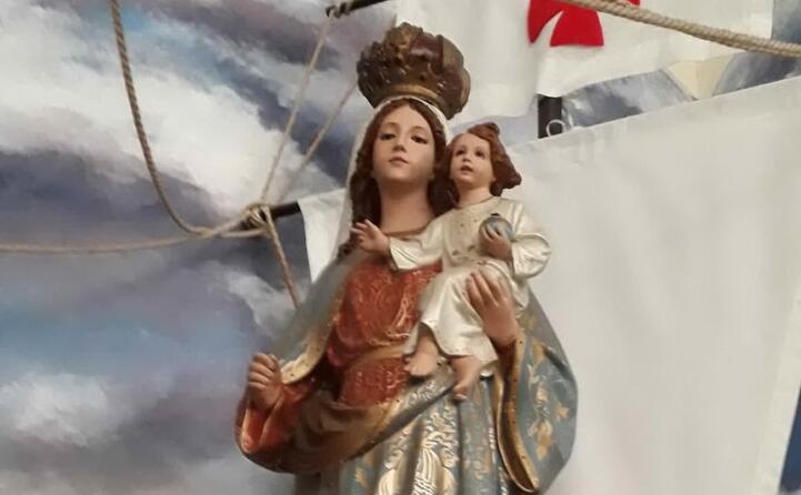 la madonna di bonaria nella basilica di buenos aires (di matilde scema di mogorella in missione in sudamerica)