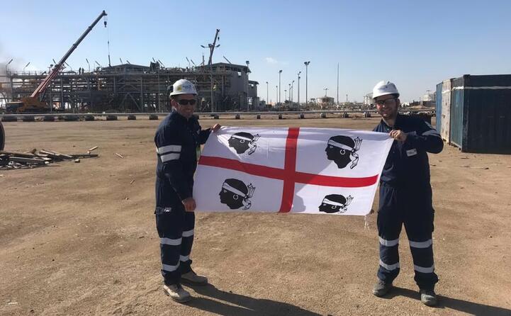 matteo e andrea da cagliari in iraq per la costruzione di una nuova stazione di compressione (north rumalia)