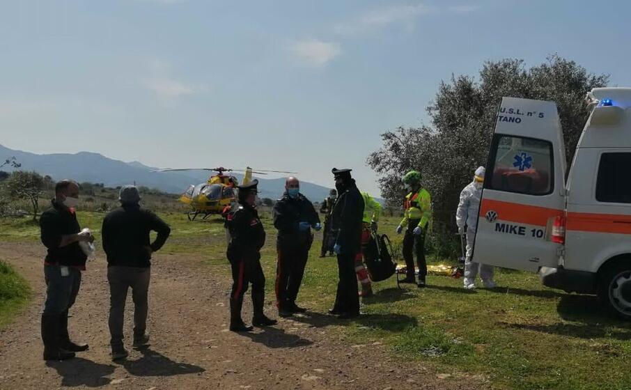 il luogo dell aggressione (foto carabinieri)