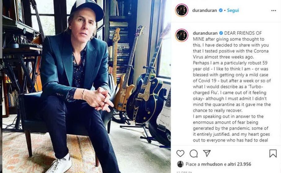 il post di john taylor (da instagram)