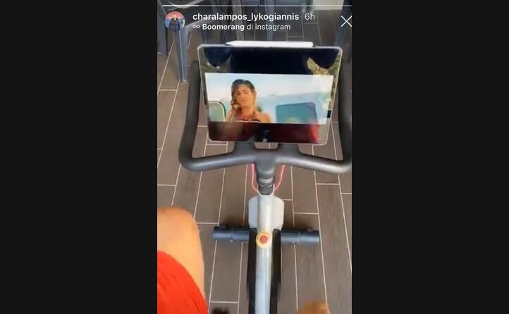 cyclette e tablet per lykogiannis