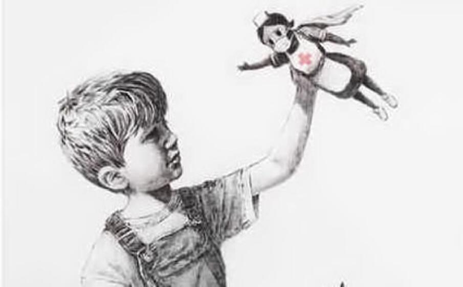 il nuovo murale di banksy (foto instagram)