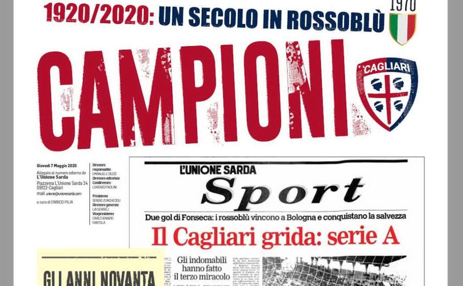 la prima pagina dell inserto