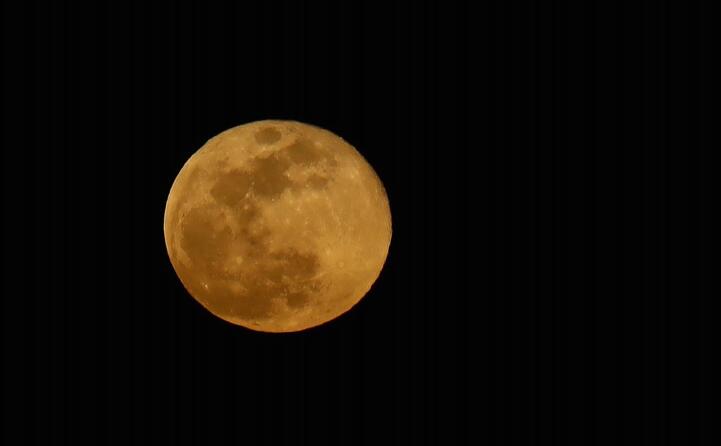 la superluna vista da gran canaria (ansa urquijo)