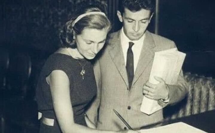 con la moglie letizia laurenti