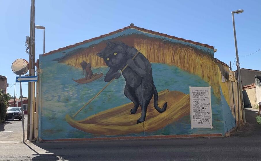 il murale (l unione sarda s pinna)