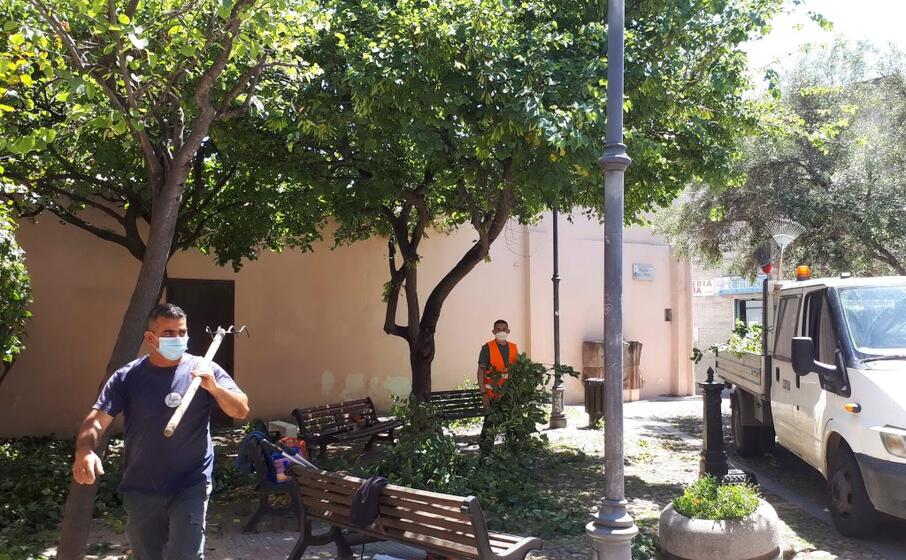 i lavori in piazza xxv aprile (l unione sarda)