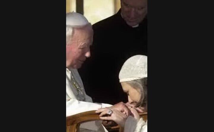 l incontro con papa giovanni paolo ii (archivio l unione sarda)