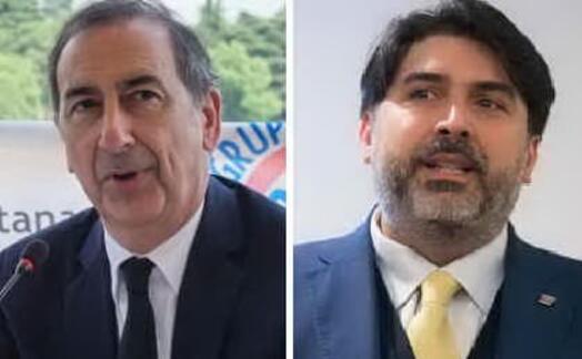 beppe sala e christian solinas (archivio l unione sarda)