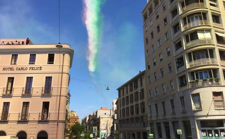 il passaggio sopra corso vittorio emanuele (foto matteo vercelli)