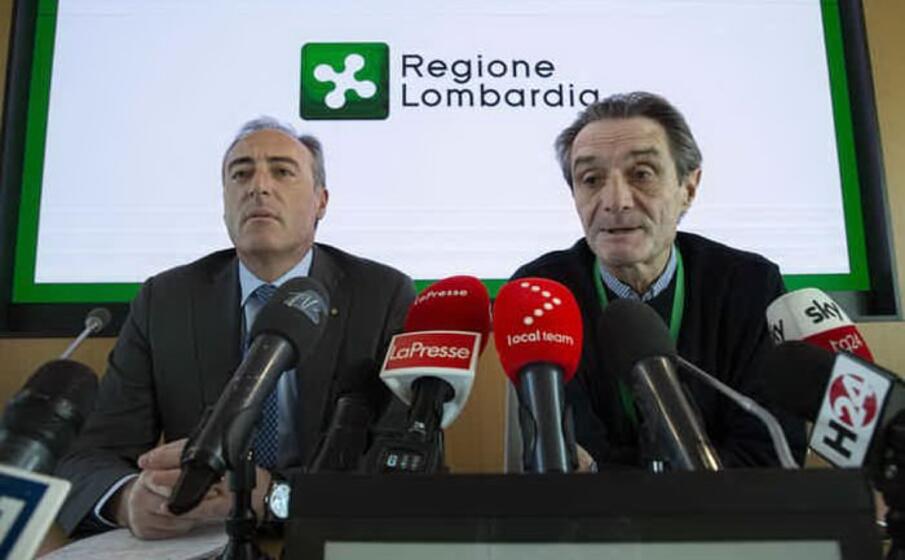 attilio fontana e giulio gallera (ansa)