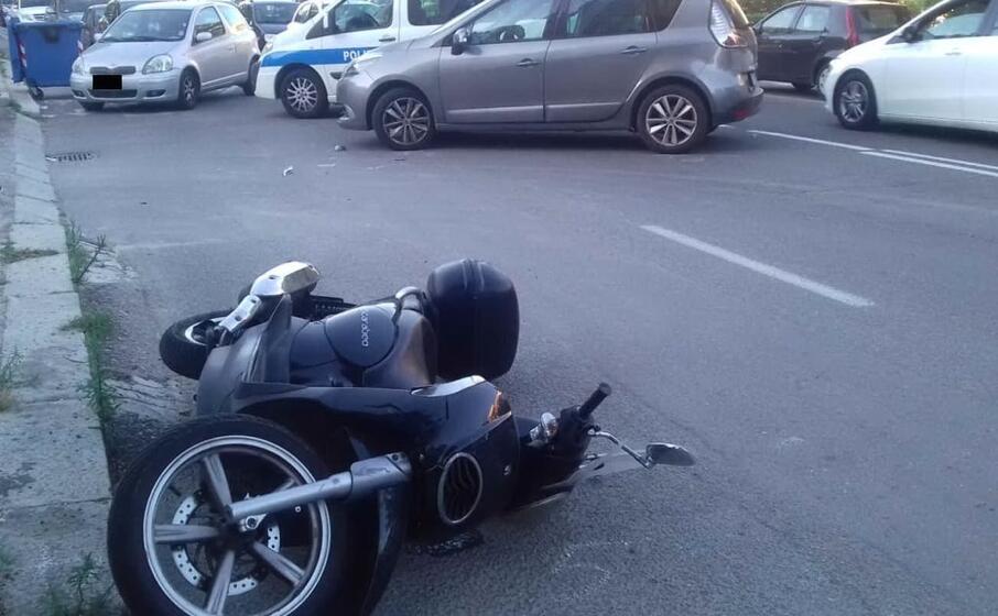 il luogo dell incidente (foto polizia municipale)