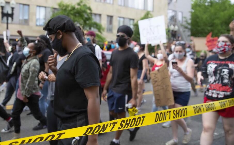 la manifestazione a boston (ansa gunther)