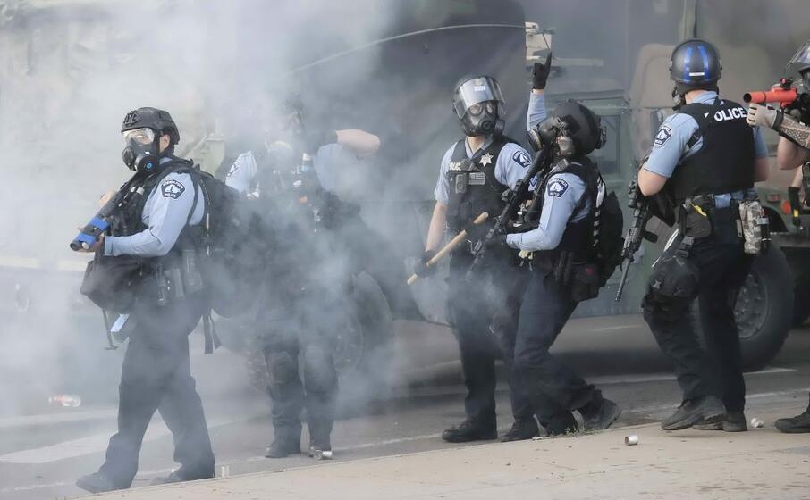 la polizia del minnesota (ansa maury)