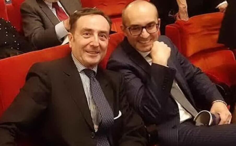 il sovrintendente nicola colabianchi con il sindaco paolo truzzu (ansa)