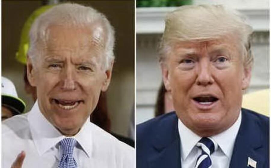 joe biden e donald trump (ansa)