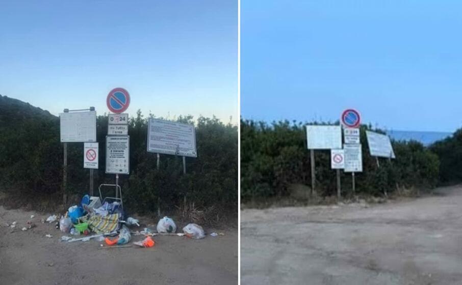 il prima e il dopo alla caletta di monte turnu (l unione sarda)
