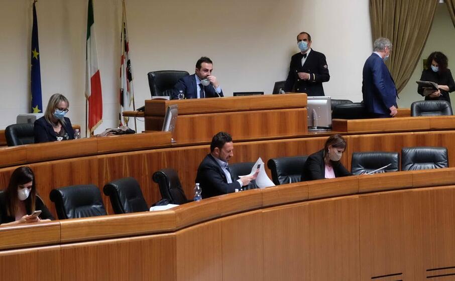 l aula del consiglio in una foto di repertorio (archivio l unione sarda)