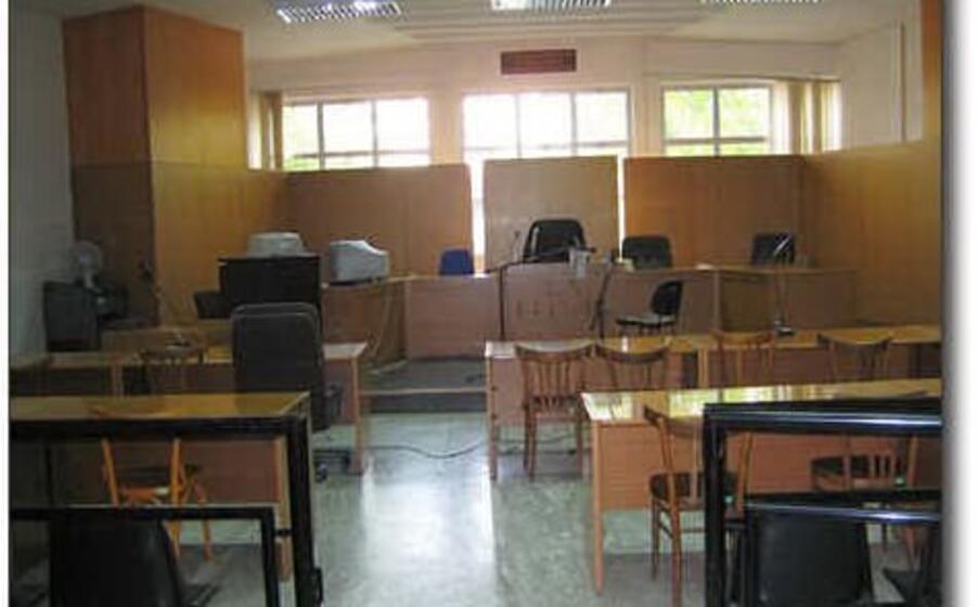 un aula del tribunale (l unione sarda)